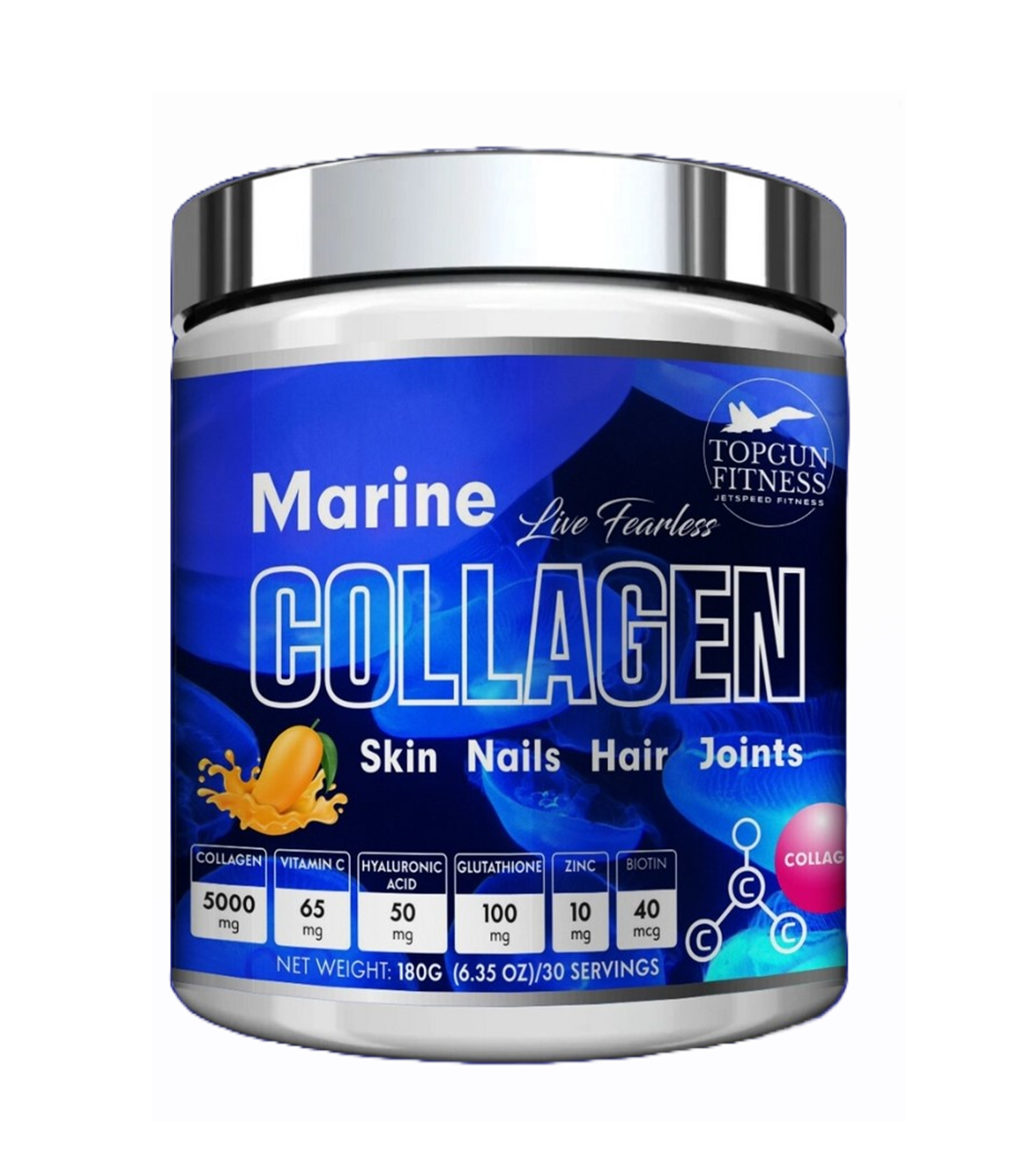 Type 1 marine collagen peptide supplement